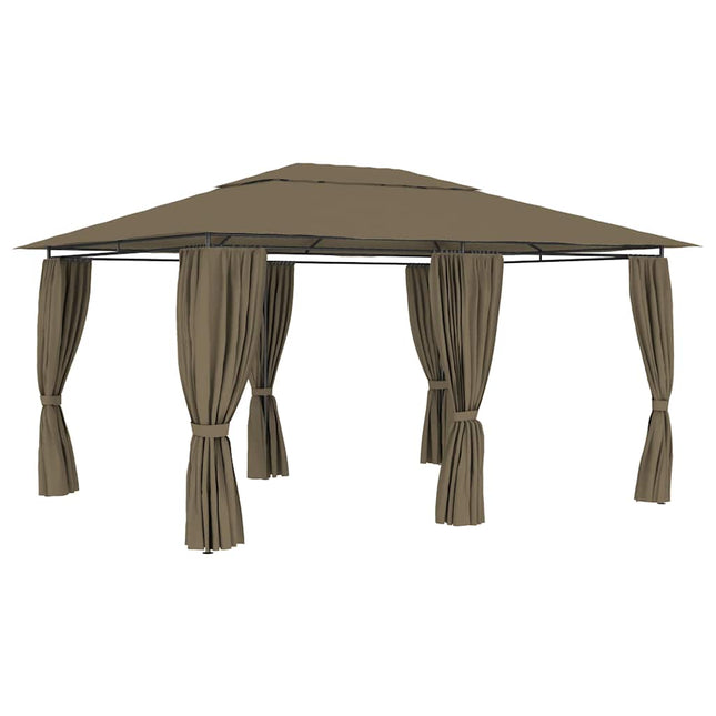 Tuinpaviljoen Met Gordijnen 180 G/M² 4X3 M