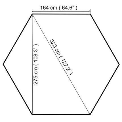 Tuinprieel 180 G/M² 323X275X265 Cm