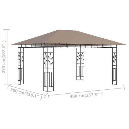 Prieel Met Klamboe 180 G/M² 4X3X2,73 M