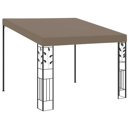 Wandprieel 3X3X2,5 M Taupe Zwart