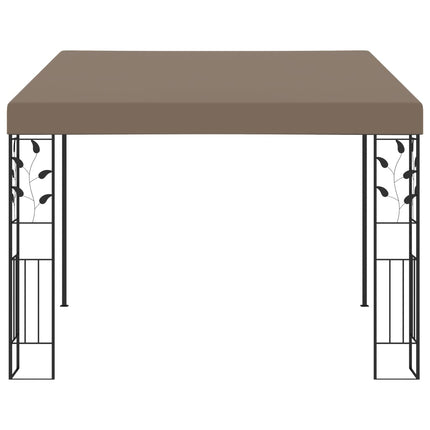 Wandprieel 3X3X2,5 M Taupe Zwart