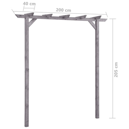 Pergola Geïmpregneerd Grenenhout Grijs