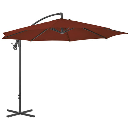 Zweefparasol Met Stalen Paal 300 Cm Groen