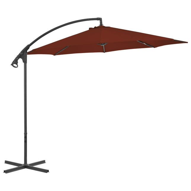 Zweefparasol Met Stalen Paal 300 Cm Kleurig