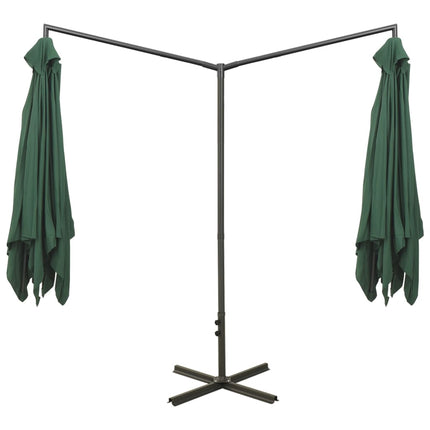 Parasol Dubbel Met Stalen Paal 600X300 Cm