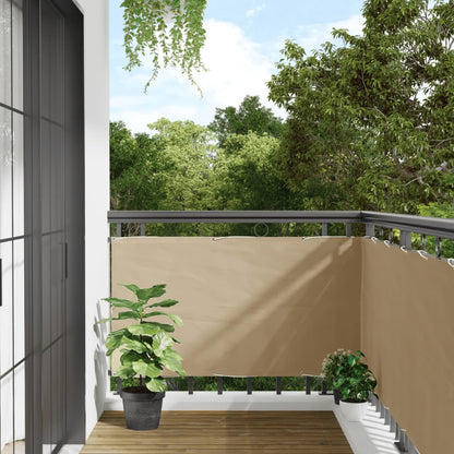 Balkon Scherm Pu Gecoat Oxford Alu Beige