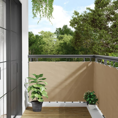 Balkon Scherm Pu Gecoat Oxford Alu Beige