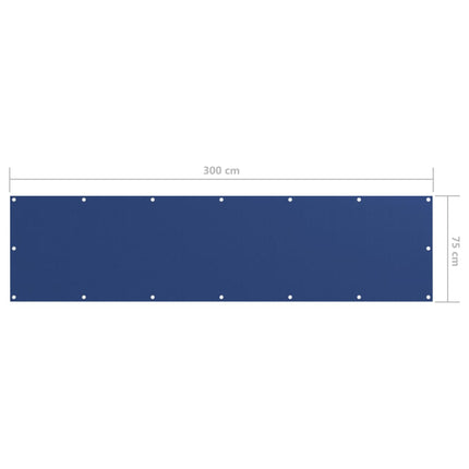 Balkonscherm Oxford Stof Blauw