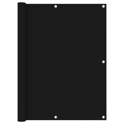 Balkonscherm Oxford Stof Zwart