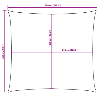 Zonnescherm Rechthoekig 2,5X3 M Oxford Stof Kleurig Antraciet