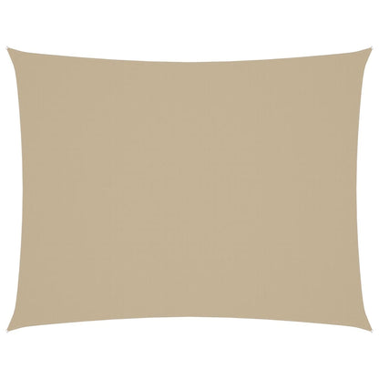 Zonnescherm Rechthoekig Oxford Stof Beige