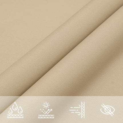 Zonnescherm Driehoekig 2,5X2,5X3,5 M Oxford Stof Beige