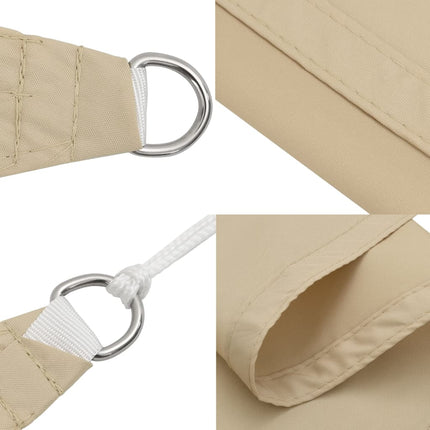 Zonnescherm Driehoekig Oxford Stof Beige