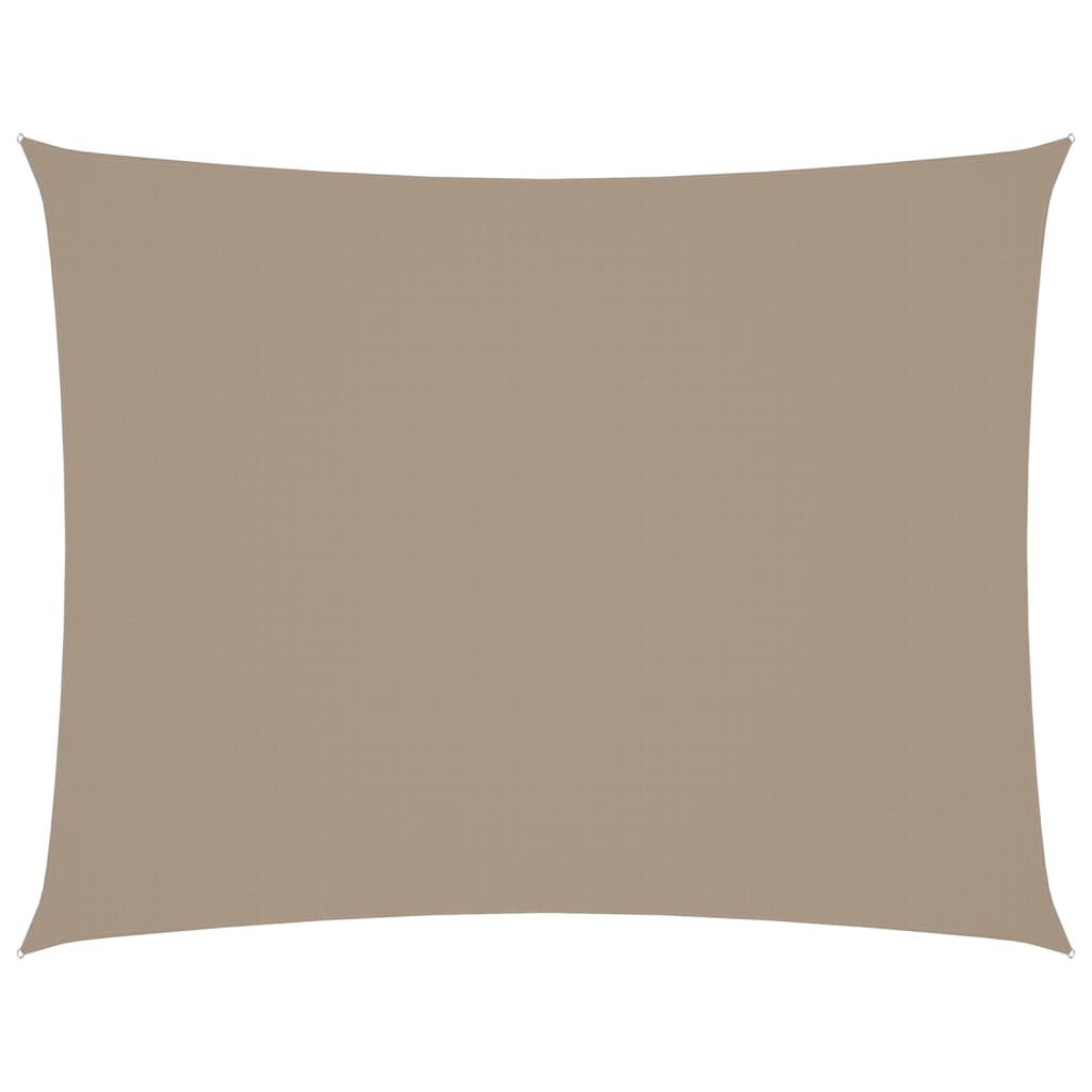 Zonnescherm Rechthoekig Oxford Stof Taupe