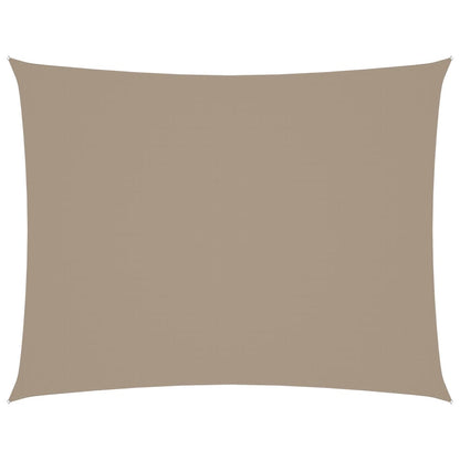 Zonnescherm Rechthoekig Oxford Stof Taupe