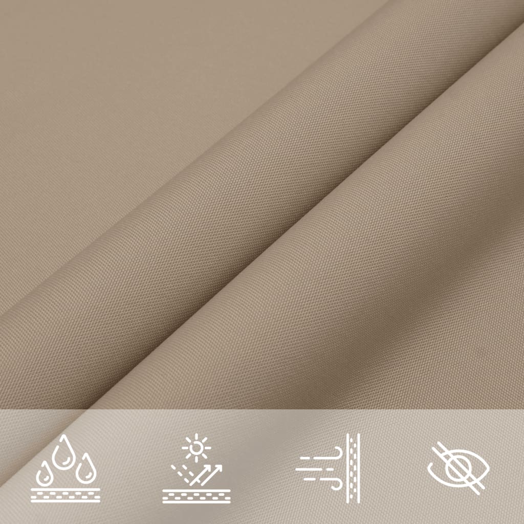 Zonnescherm Rechthoekig Oxford Stof Taupe