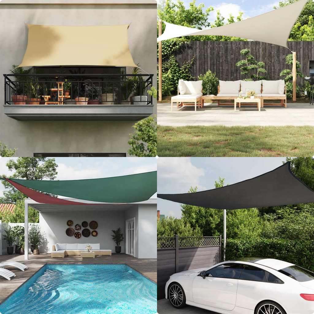 Zonnescherm Vierkant Oxford Stof Donkergroen