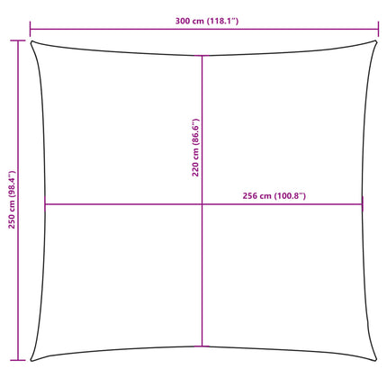Zonnescherm Rechthoekig 2,5X3 M Oxford Stof Donkergroen