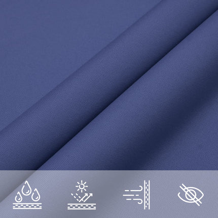 Zonnescherm Driehoekig Oxford Stof Blauw