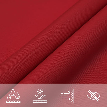 Zonnescherm Vierkant 3,6X3,6 M Oxford Stof Rood