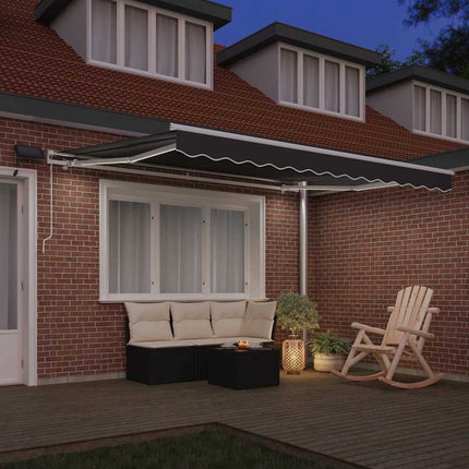 Zijde Frame Met Led-Striplichten 300 X 250 Cm Aluminium