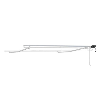 Zijde Frame Met Led-Striplichten 300 X 250 Cm Aluminium