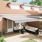 4 × 3,5 m / Antraciet / Elektrisch (met LED en weersensor)