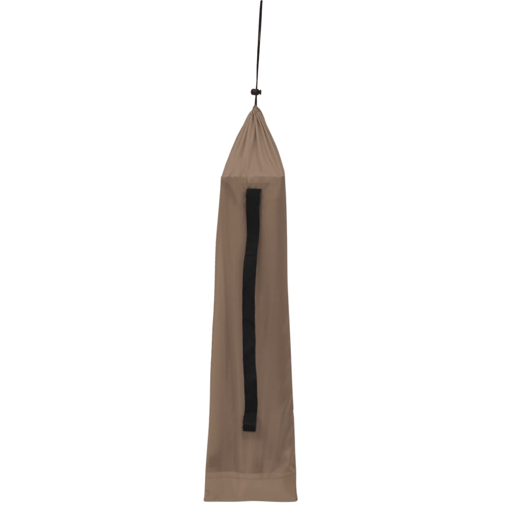 Campingbed 180x60x19 cm oxford stof en staal taupe