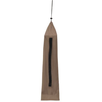 Campingbed 180x60x19 cm oxford stof en staal taupe