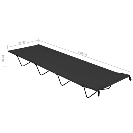 Campingbedden 180X60X19 Cm Oxford Stof En Staal