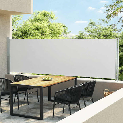 Tuinscherm Uittrekbaar 600X160 Cm Crème