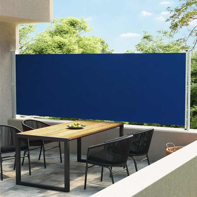 Tuinscherm Uittrekbaar Blauw