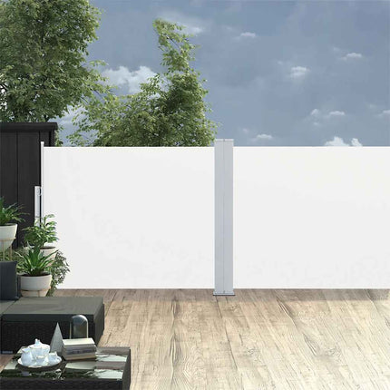 Tuinscherm Uittrekbaar 600X160 Cm Crème