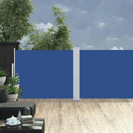 Tuinscherm Uittrekbaar Blauw