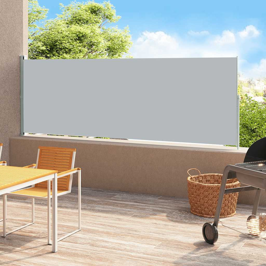 Tuinscherm Uittrekbaar Grijs