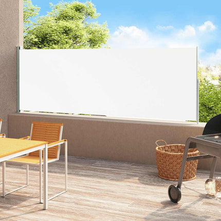 Tuinscherm Uittrekbaar 600X160 Cm Crème