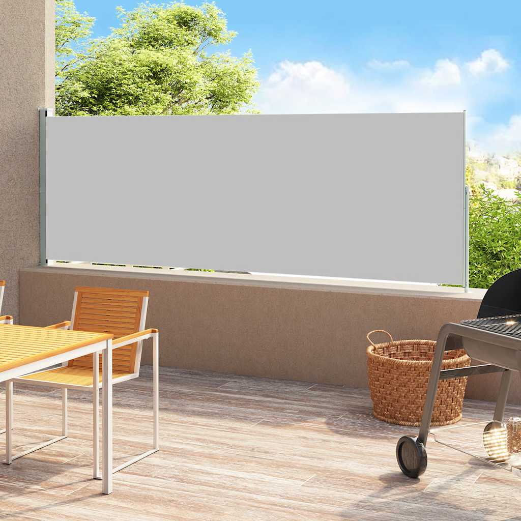 Tuinscherm Uittrekbaar Grijs