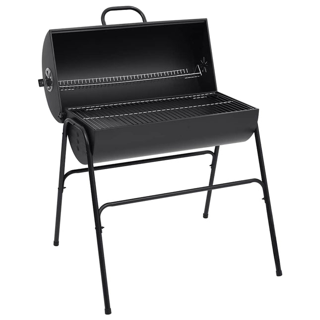 Barbecuevat Met 2 Kookroosters 80X95X90 Cm Staal Zwart Koningsblauw