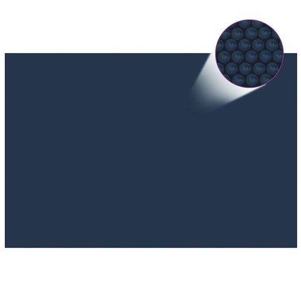 Zwembadfolie Solar Drijvend Pe Zwart En Blauw