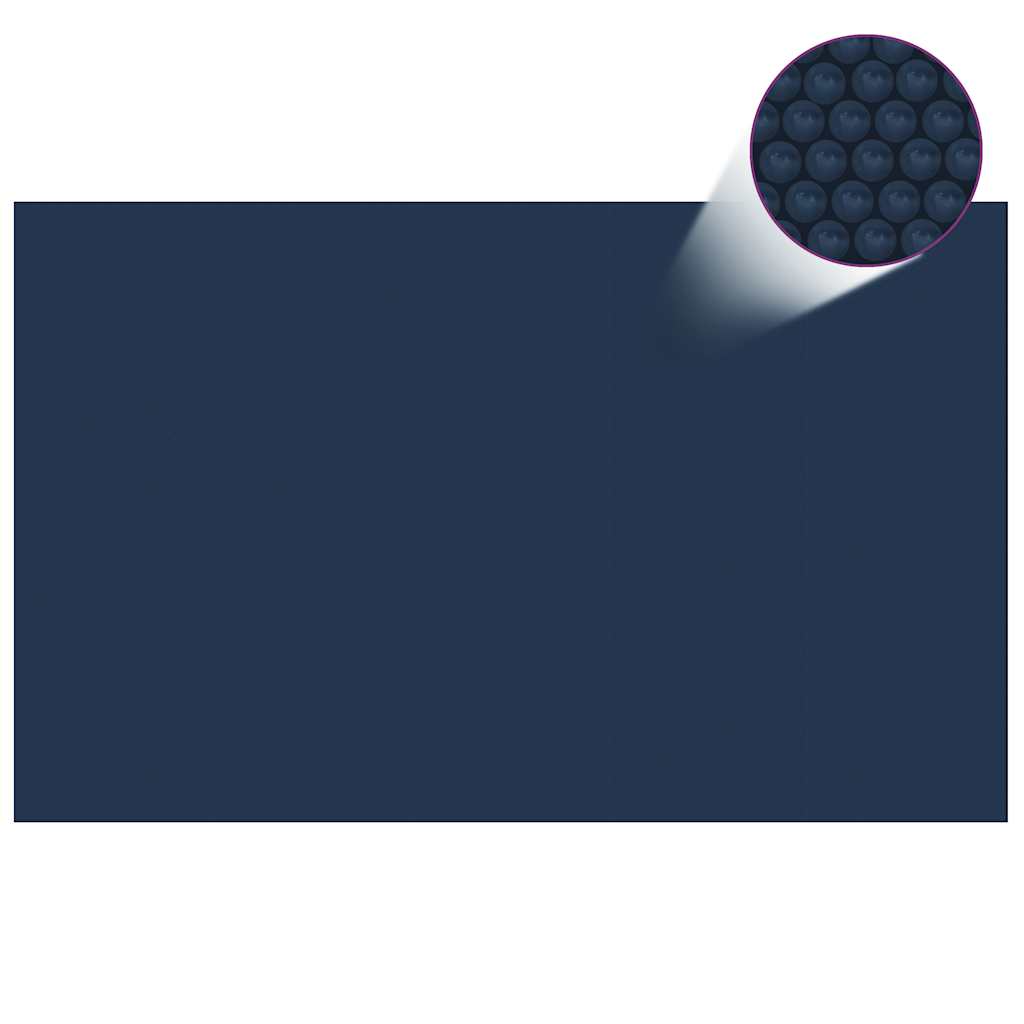 Zonne Pool Dek 110 Μm Vierkant Pe Zwart En Blauw