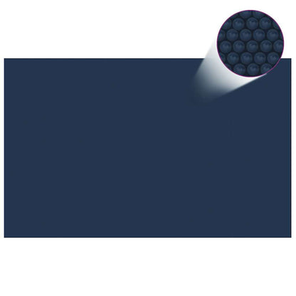 Zonne Pool Dek 110 Μm Vierkant Pe Zwart En Blauw