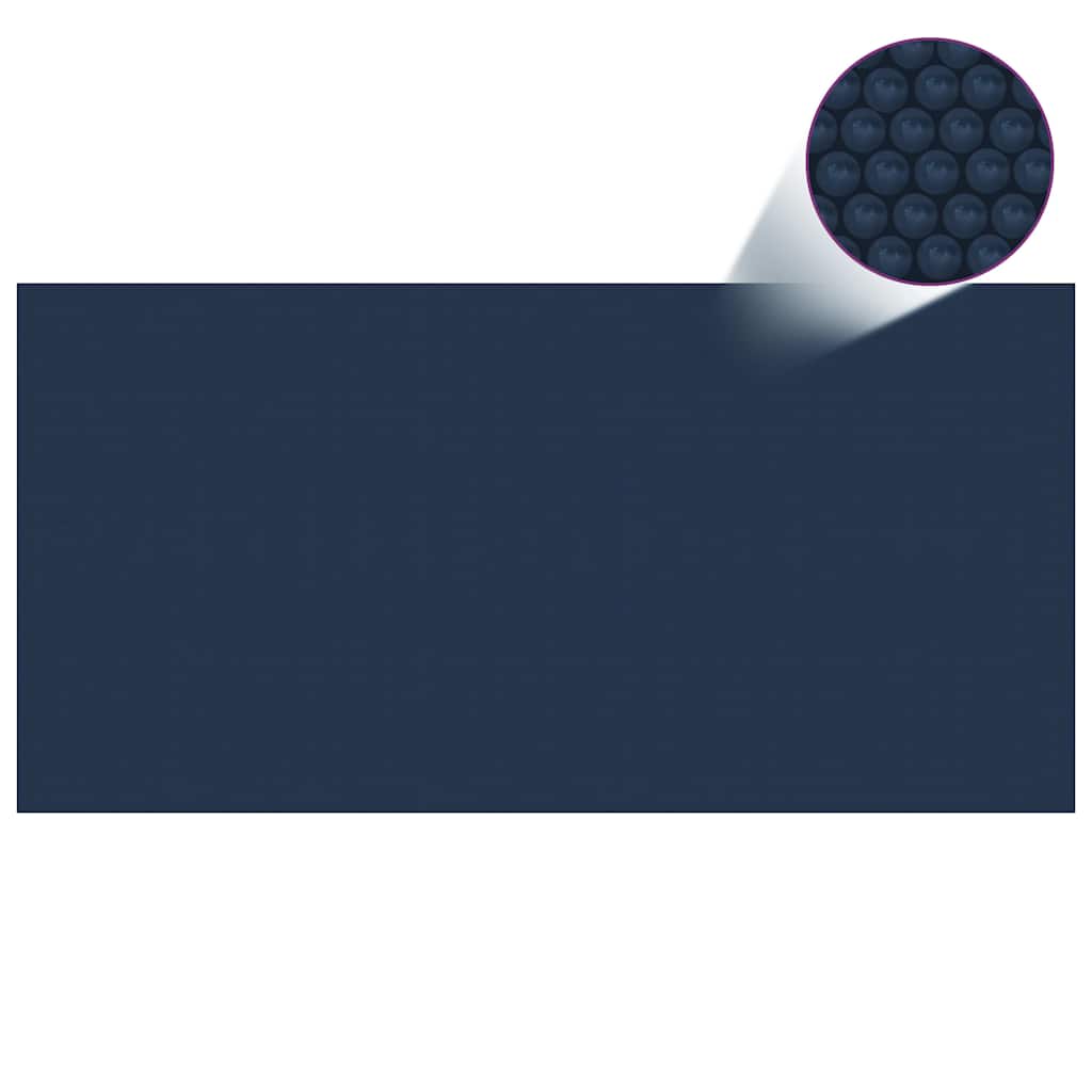 Zonne Pool Dek 110 Μm Vierkant Pe Zwart En Blauw