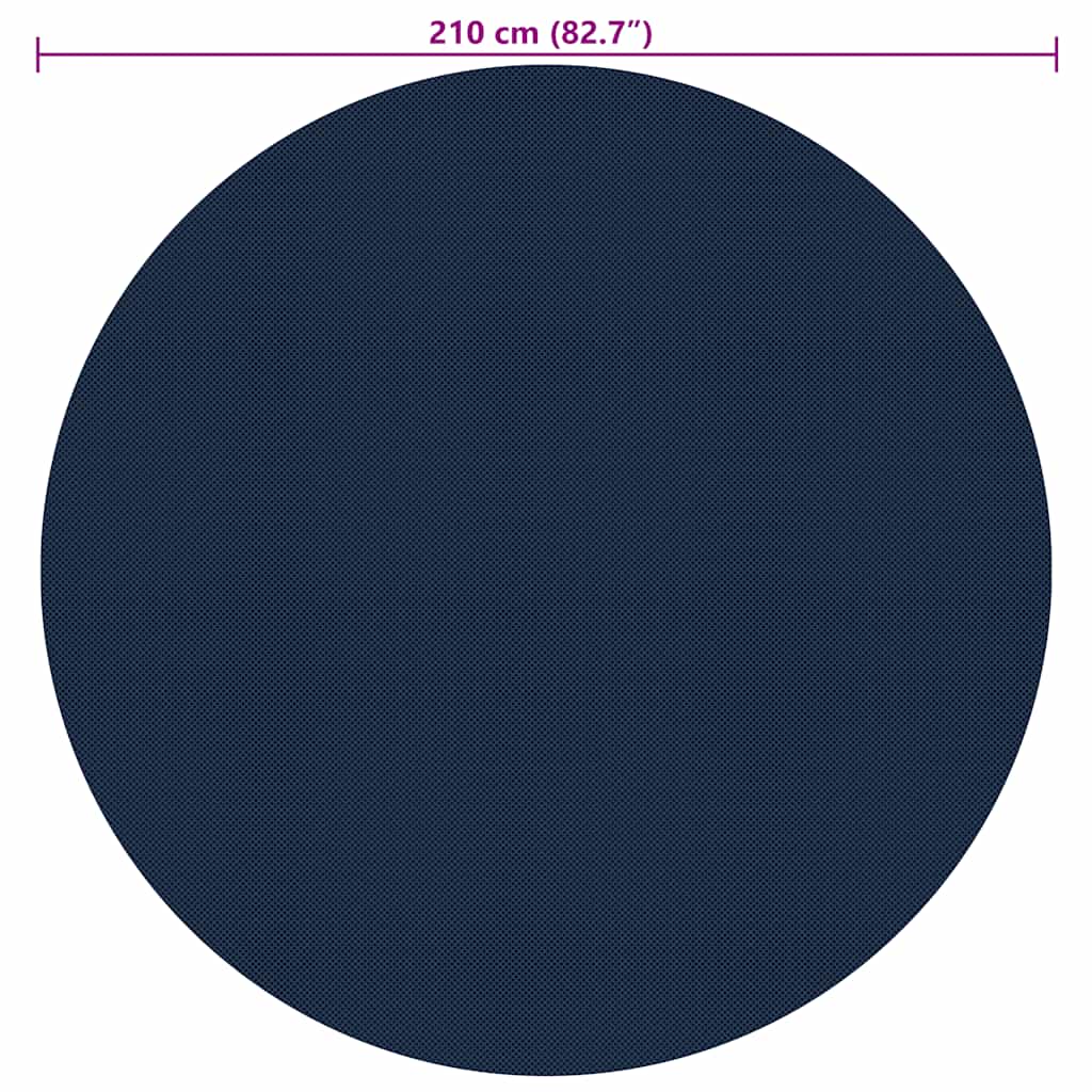 Zwembadfolie Solar Drijvend 210 Cm Pe Zwart En Blauw