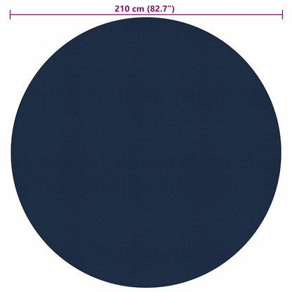 Zwembadfolie Solar Drijvend 210 Cm Pe Zwart En Blauw