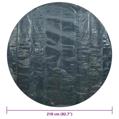 Zwembadfolie Solar Drijvend 210 Cm Pe Zwart En Blauw