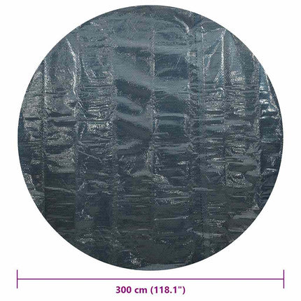 Zwembadfolie Solar Drijvend 356 Cm Pe Zwart En Blauw