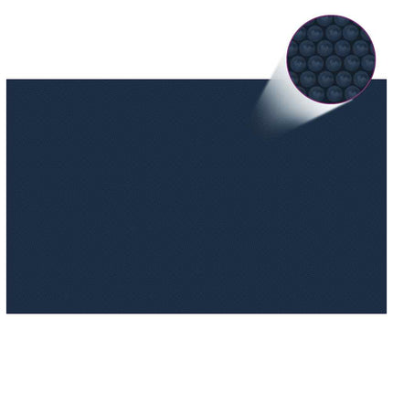 Zwembadfolie Solar Drijvend Pe Zwart En Blauw