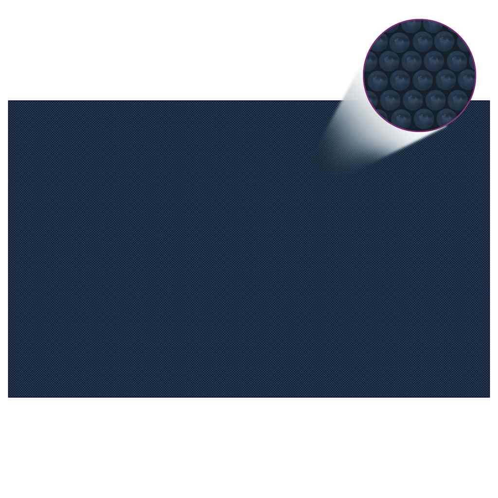 Zonne Pool Dek 110 Μm Vierkant Pe Zwart En Blauw
