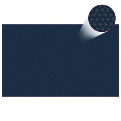 Zonne Pool Dek 110 Μm Vierkant Pe Zwart En Blauw