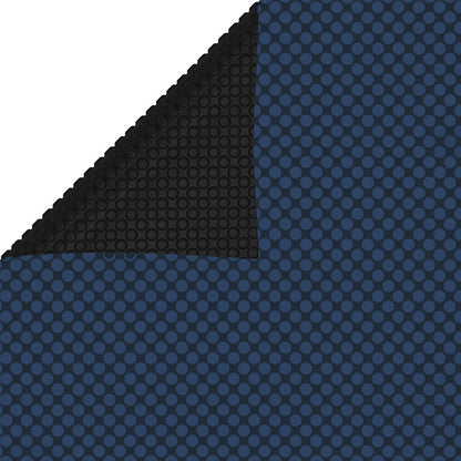 Zonne Pool Dek 110 Μm Vierkant Pe Zwart En Blauw
